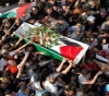 The masses of our people mourn the body of the martyr Odeh in Nablus