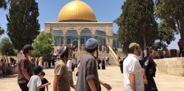 Dozens of settlers storm Al-Aqsa