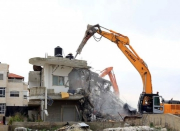 Occupation demolishes a house in Anata