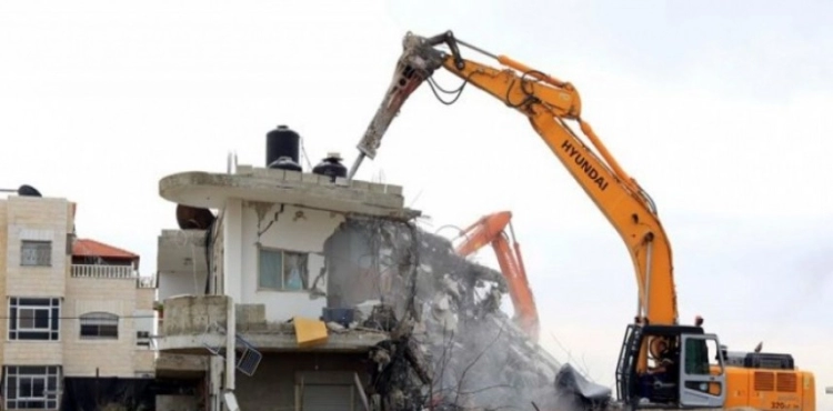 Occupation demolishes a house in Anata