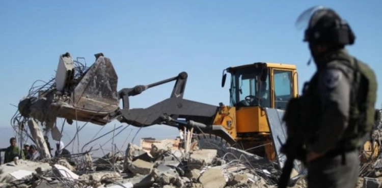 A UN report: The occupation demolished and confiscated 35 Palestinian buildings within two weeks